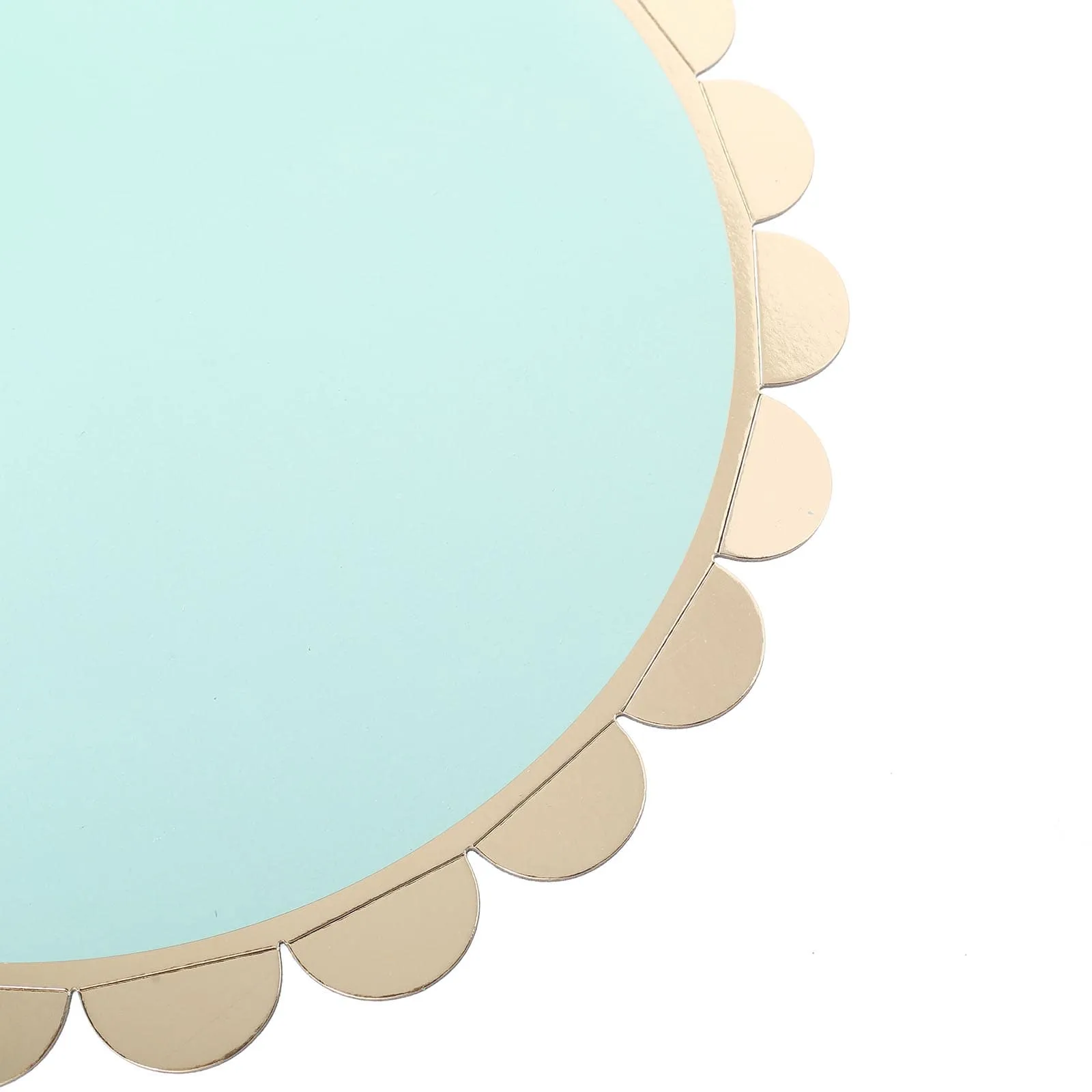 1-Tier Gold/Mint Cardboard Cupcake Dessert Cake Stand Holder 13"