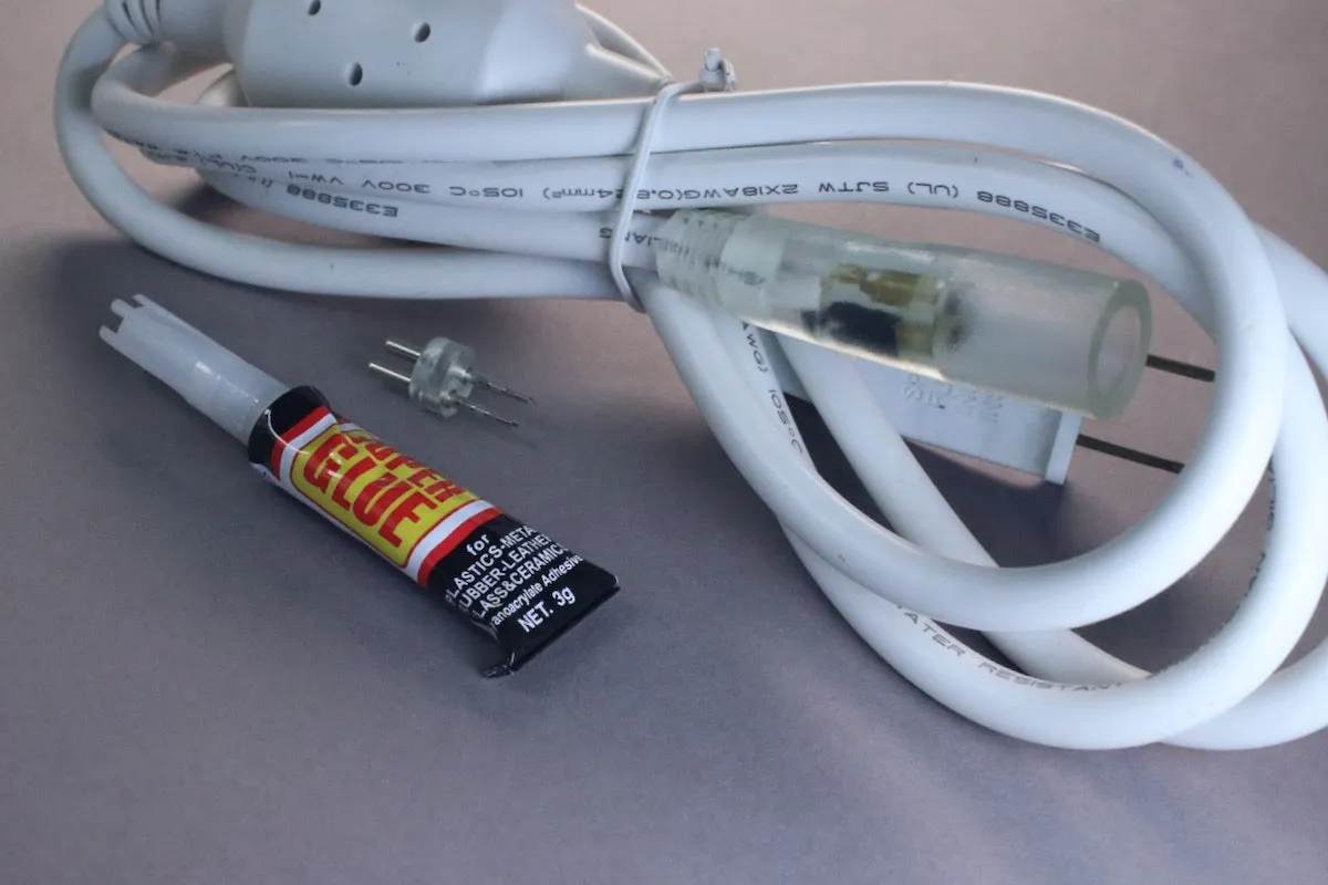 1/2" LED Rope Light Power Cord