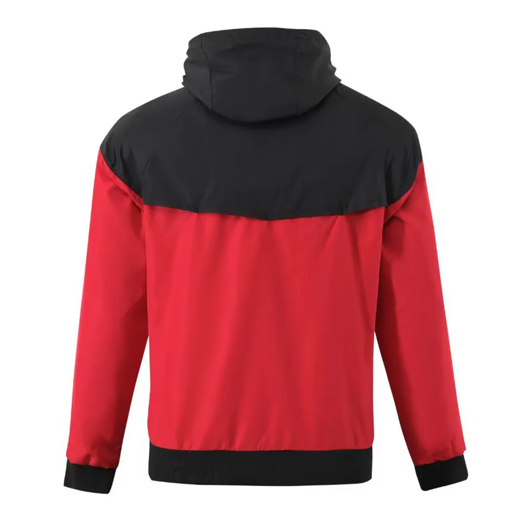 AC Milan Windbreaker Hoodie Jacket Red 2023/24
