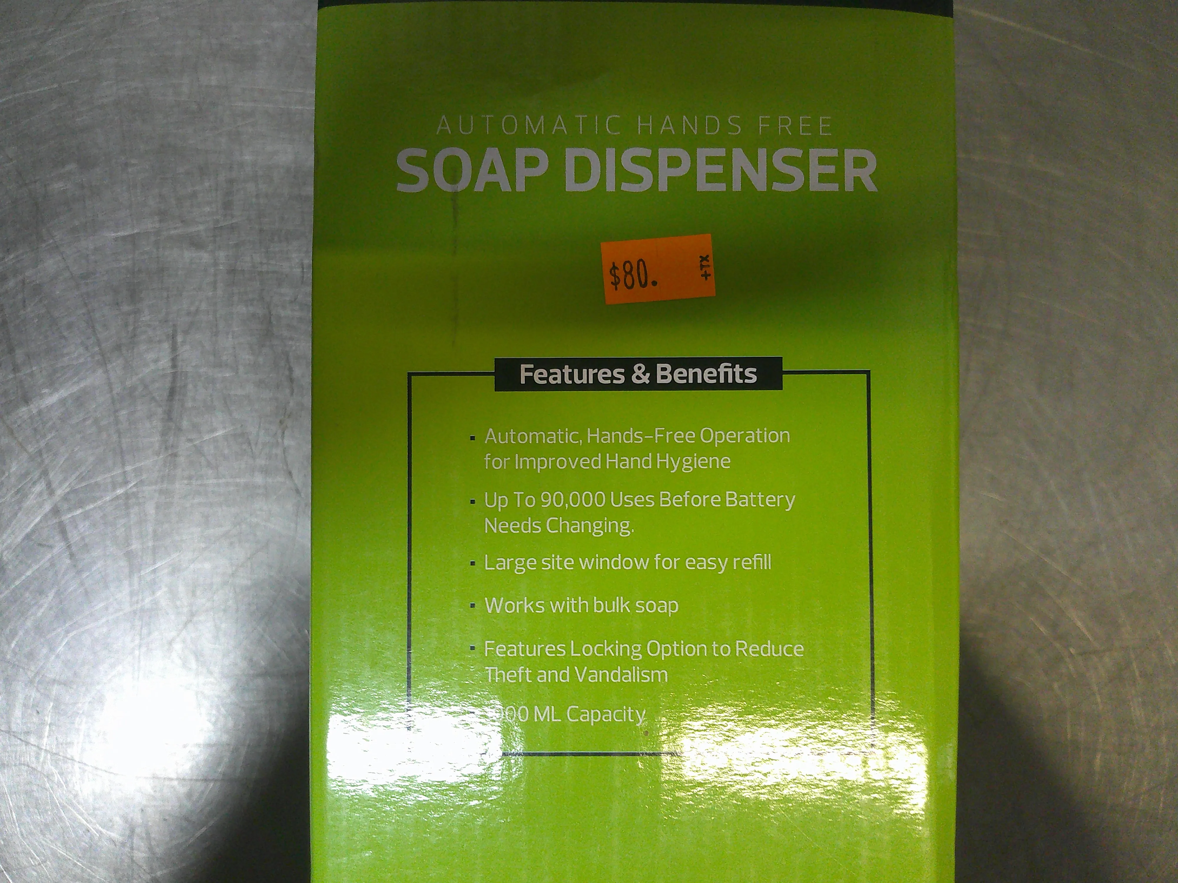 Alpine ALP421-GRY, Automatic Hands-Free Soap Dispenser, NEW, DISCONTINUED, #9125