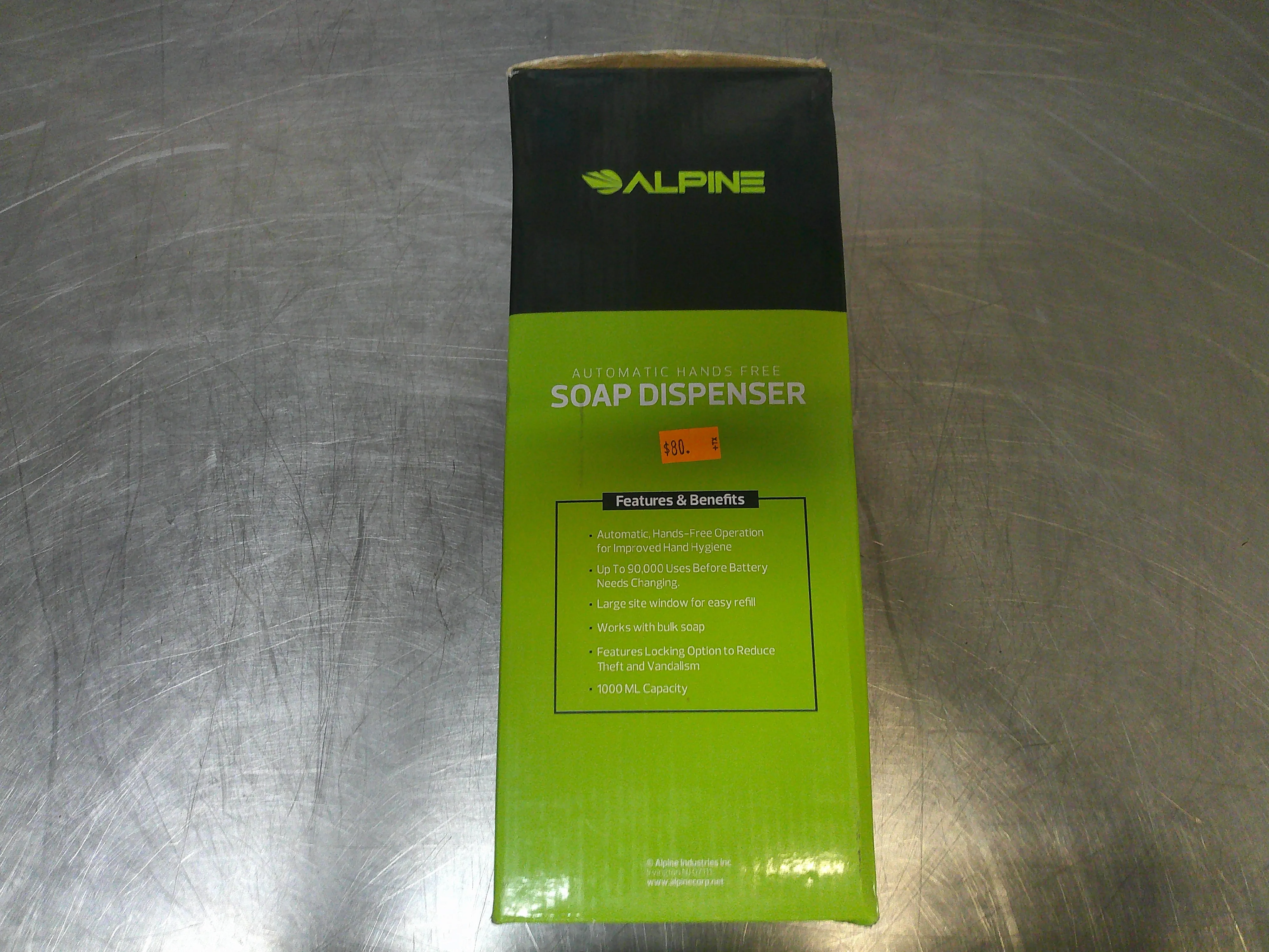 Alpine ALP421-GRY, Automatic Hands-Free Soap Dispenser, NEW, DISCONTINUED, #9125
