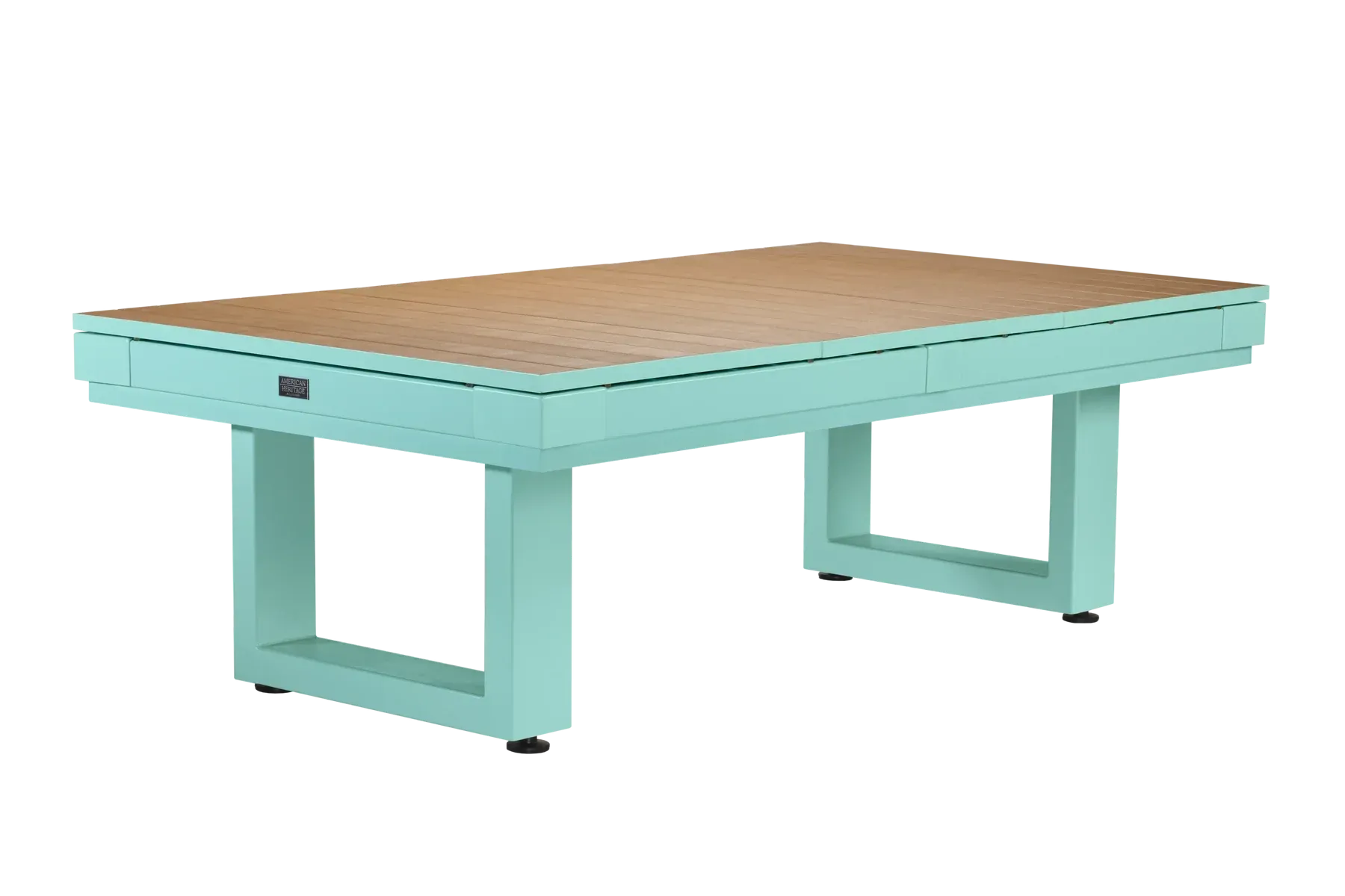 American Heritage Billiards Lanai Outdoor 8' Dining Top in Seafoam Teal
