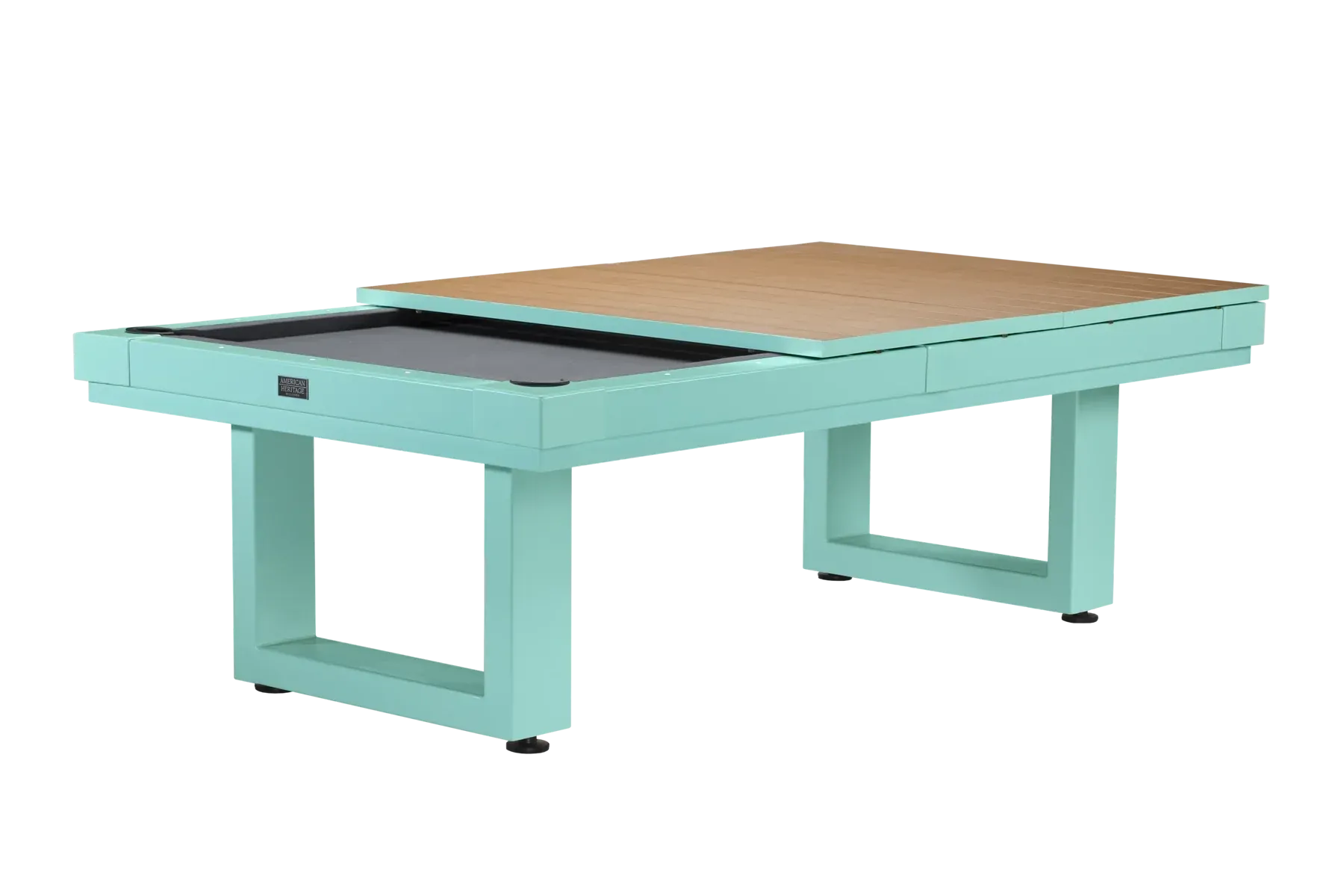 American Heritage Billiards Lanai Outdoor 8' Dining Top in Seafoam Teal