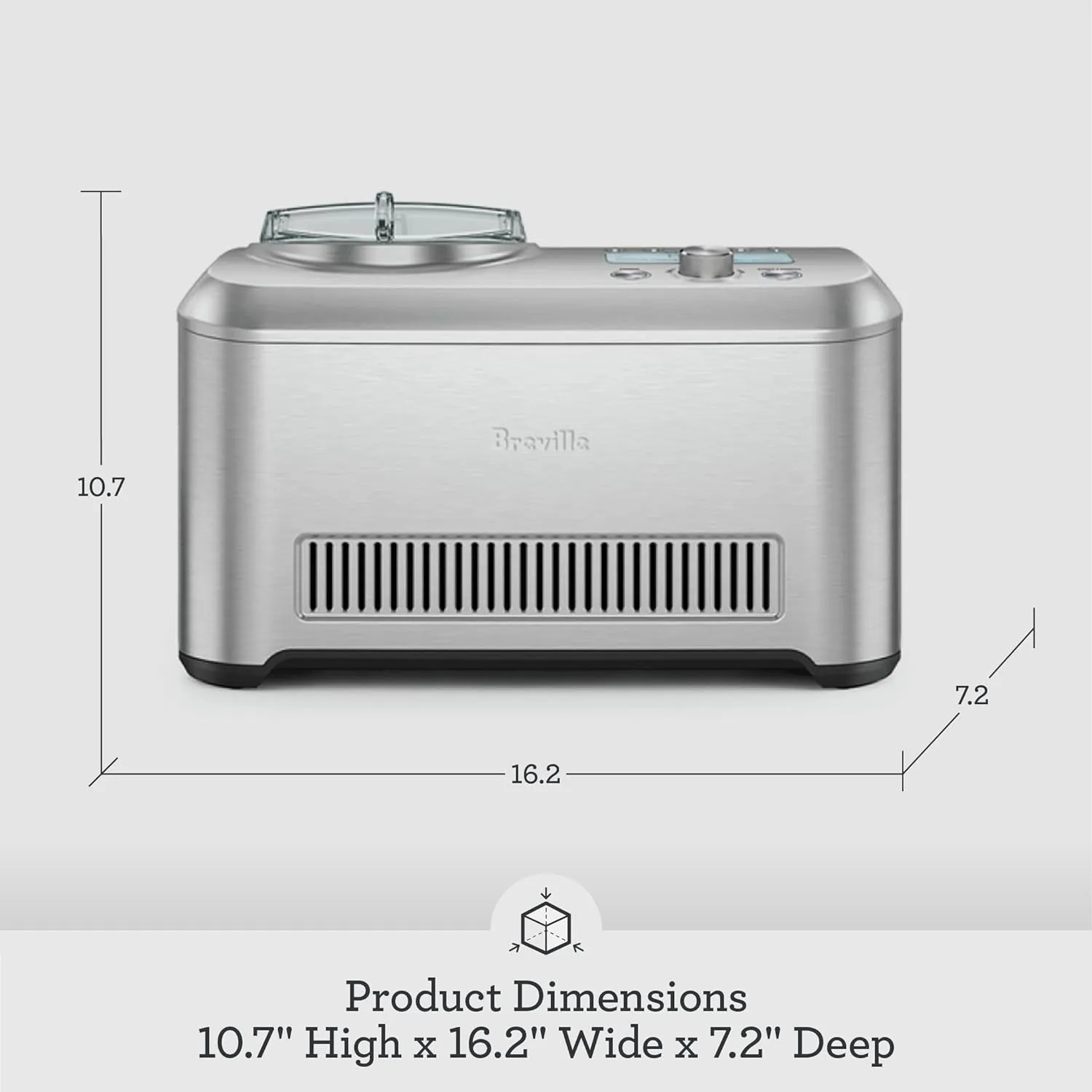 BCI600XL Smart Scoop Ice Cream Maker, Silver