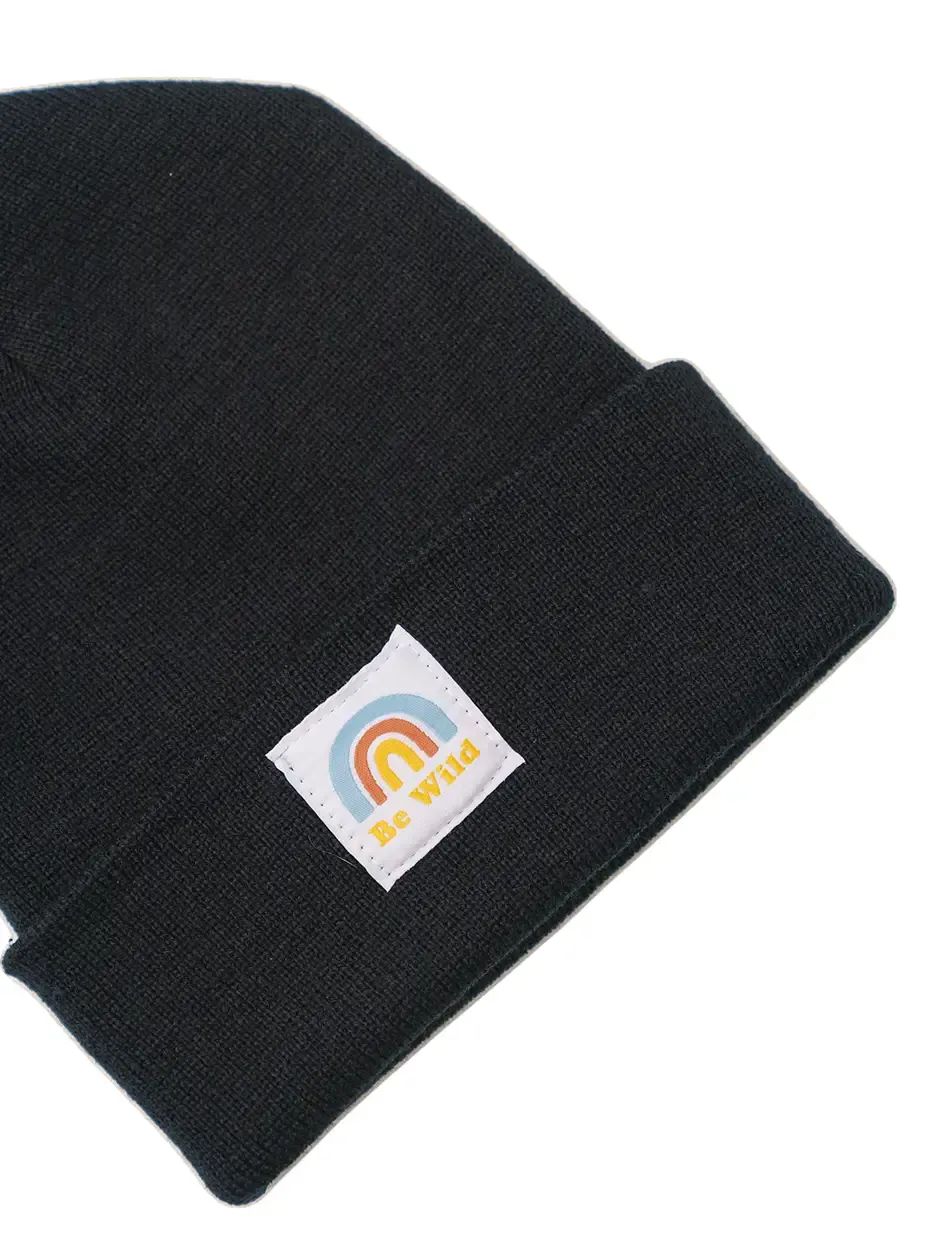 Be Wild Cuffed Beanie - Black