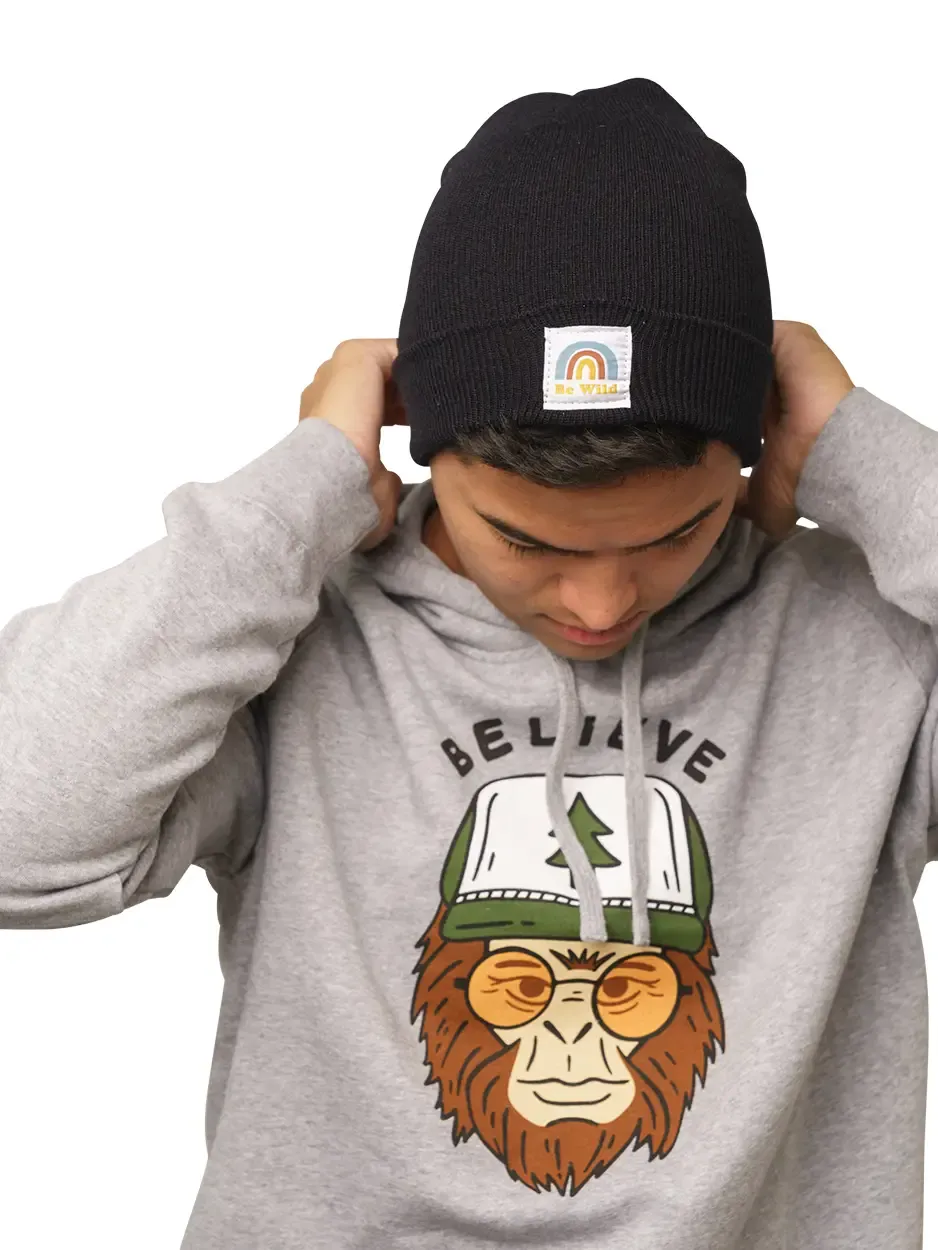 Be Wild Cuffed Beanie - Black
