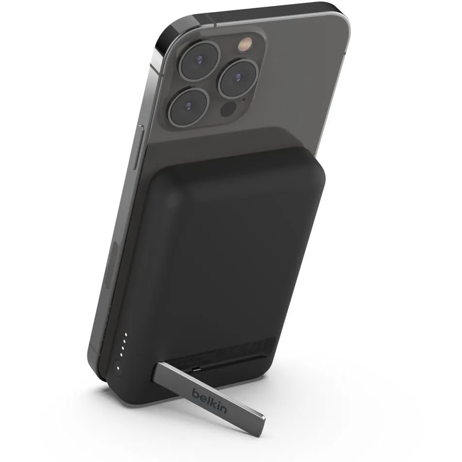 Belkin BoostUp Charge Magnetic Wireless Power Bank 5K   Stand (Black)