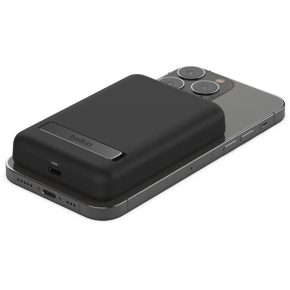 Belkin BoostUp Charge Magnetic Wireless Power Bank 5K   Stand (Black)