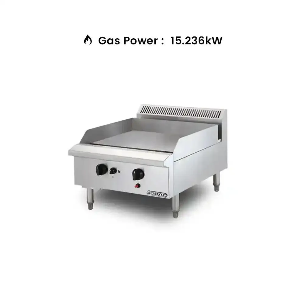 Berjaya GG2B/17 Gas Griddle 2 Burner Cooking Surface, Power 15.236 KW