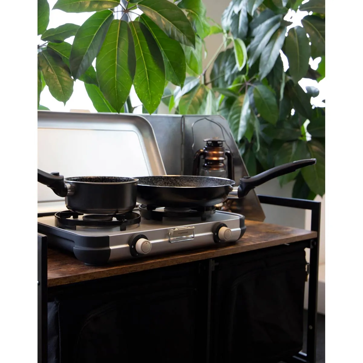 Bo-Camp Sauce Pan Turn Foldaway Pan Handle Induction Dia 24cm
