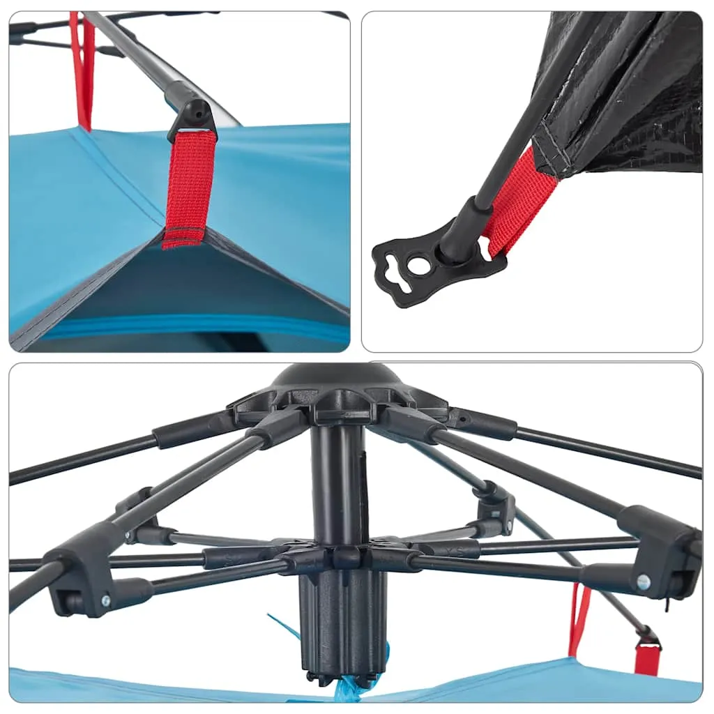 Camping Tent Dome 2-Person Blue Quick Release