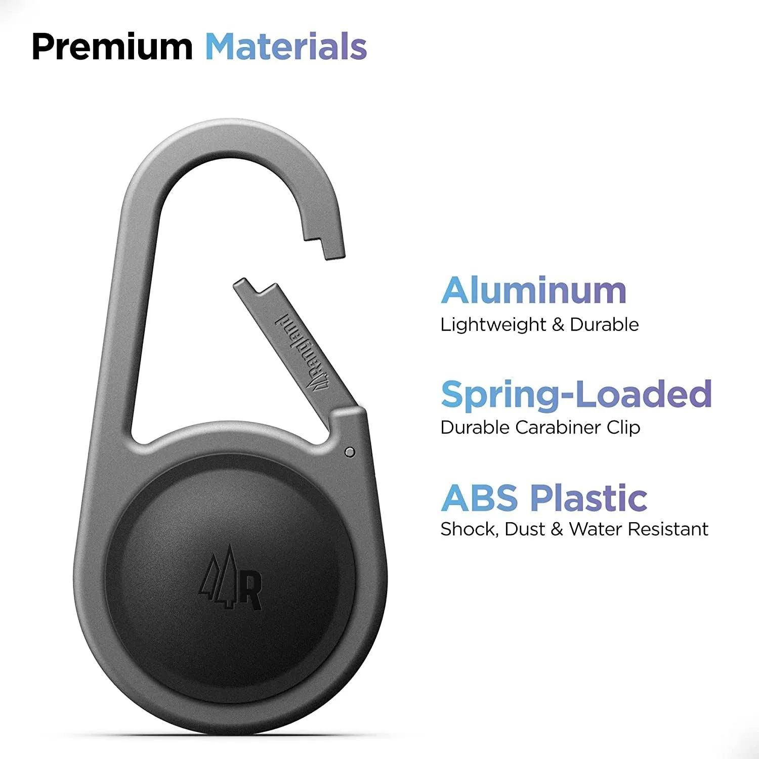 Carabiner AirTag Holder with Keychain