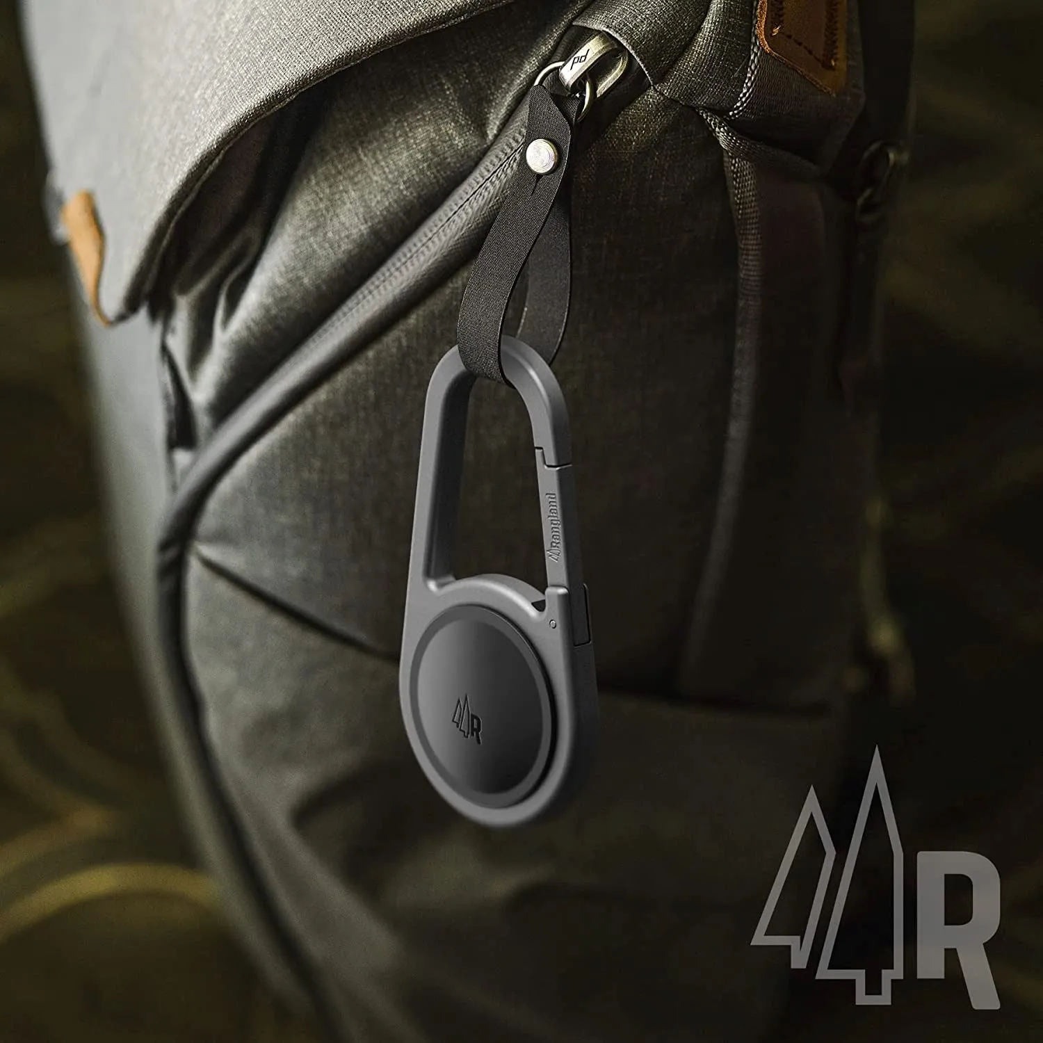 Carabiner AirTag Holder with Keychain