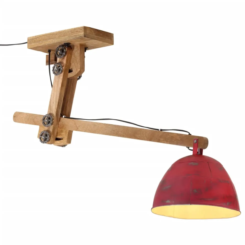 Ceiling Lamp 25 W Distressed Red 105x30x65-108cm E27