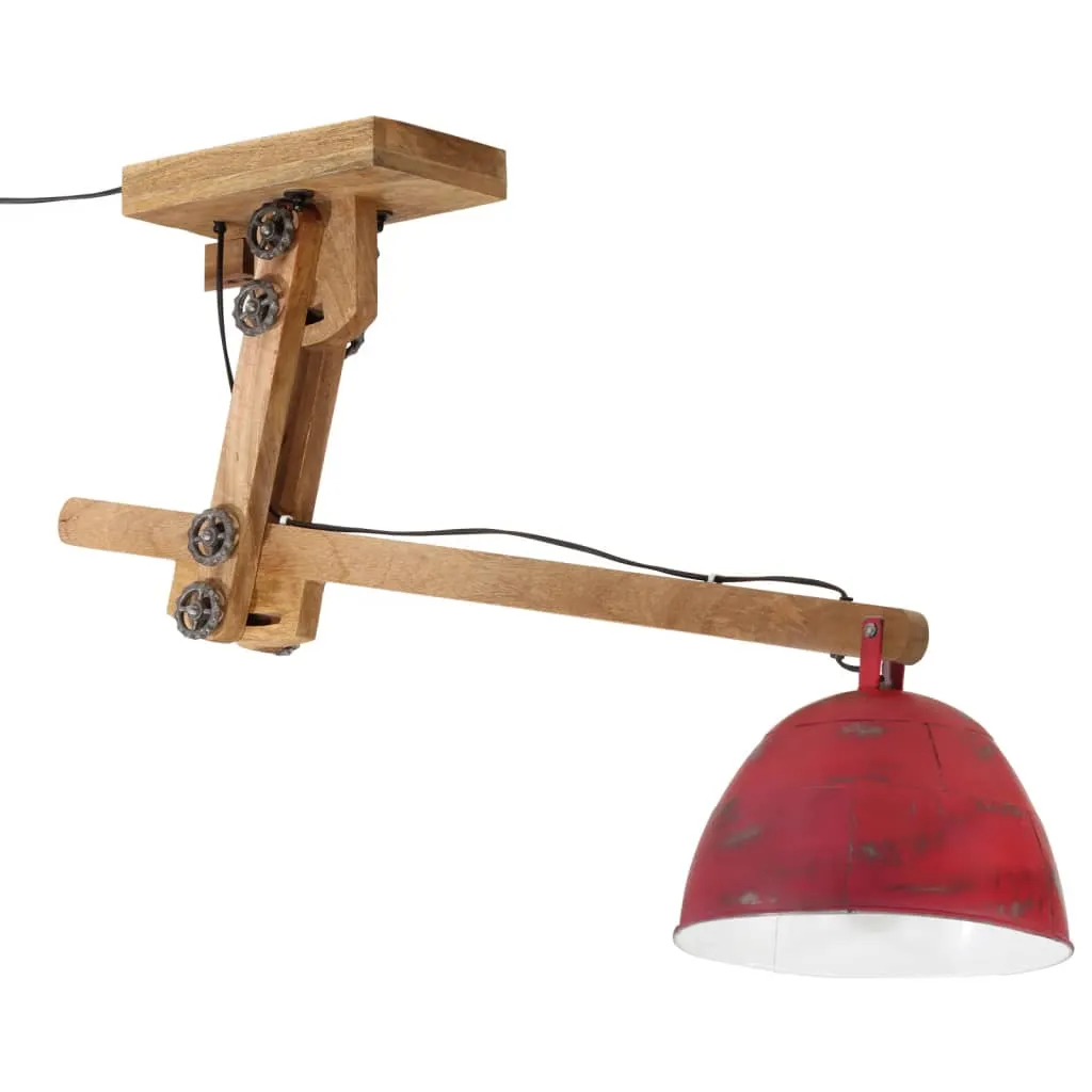 Ceiling Lamp 25 W Distressed Red 105x30x65-108cm E27