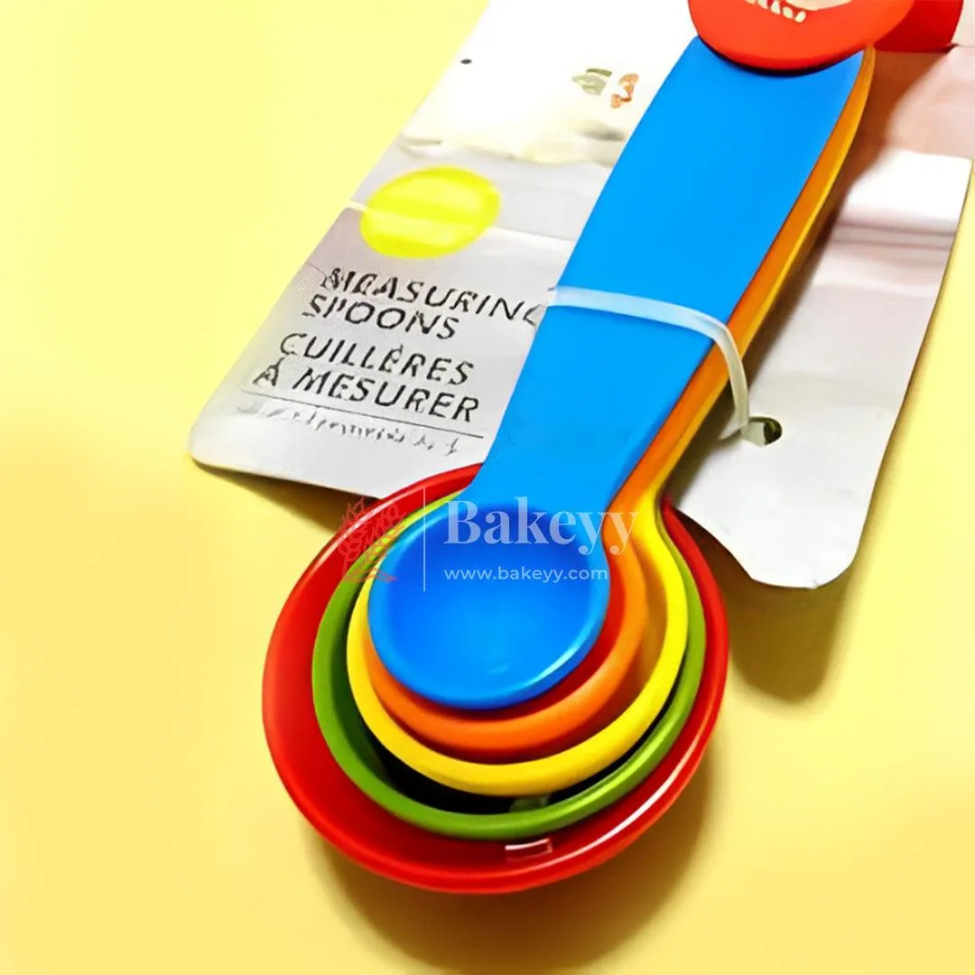 Colorful Measuring Spoon Set Of 5| Bright and Durable Kitchen Essential