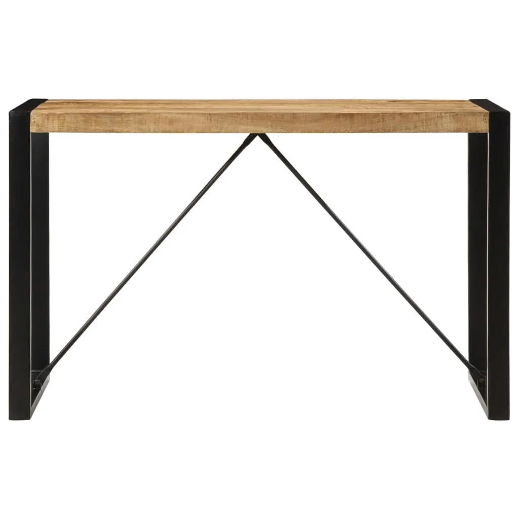 Dining Table 120x55x76 cm Solid Rough Wood Mango