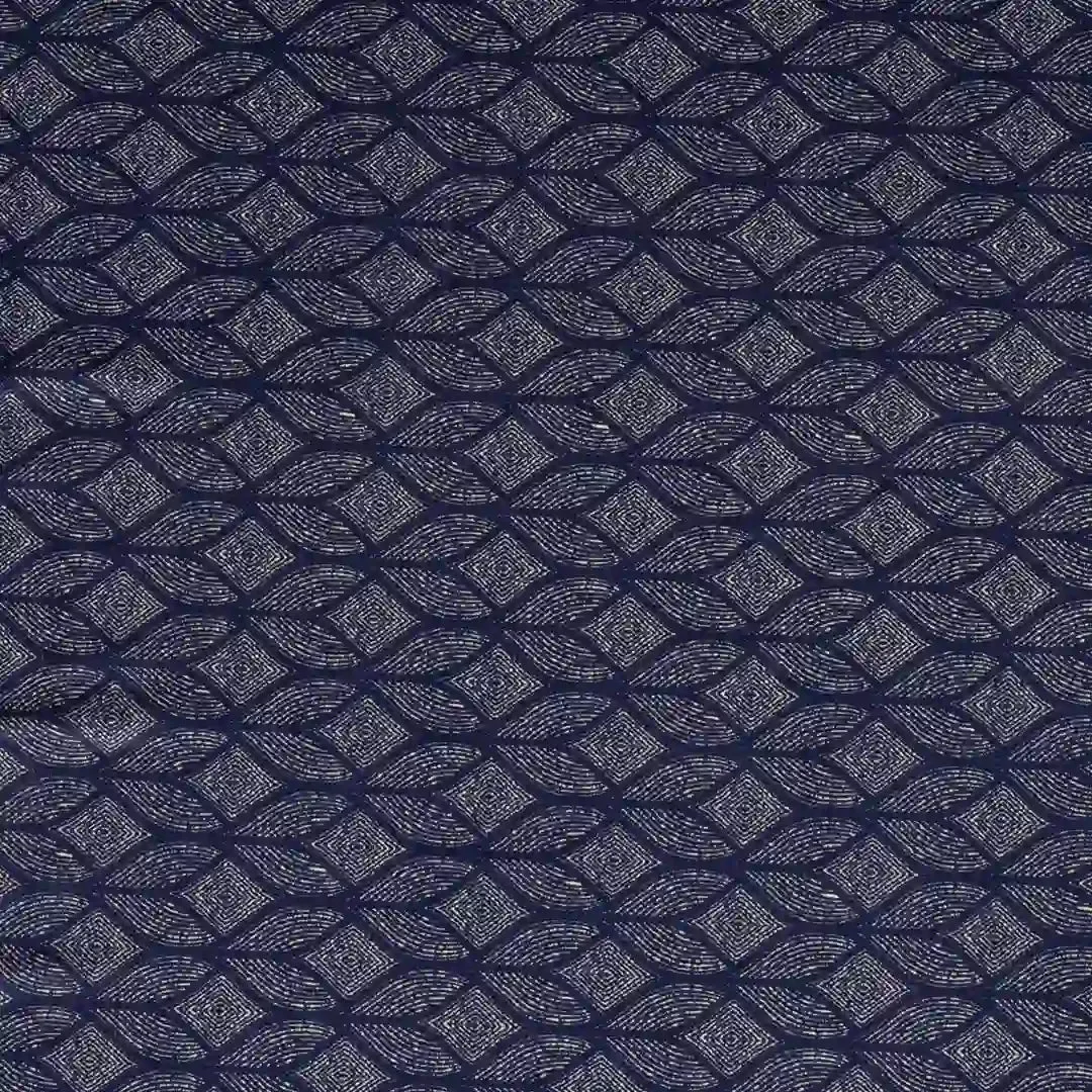 DivineTrendz Exclusive -  Navy Blue Abstract Elastic Chair & Table Cover