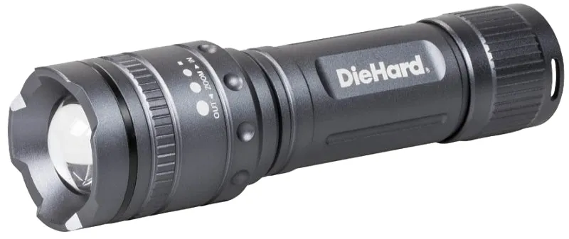 Dorcy DieHard Series 41-6121 Flashlight, AAA Battery, LED Lamp, 600 Lumens Lumens, 150 m Beam Distance, 3 hr Run Time :CD: QUANTITY: 1