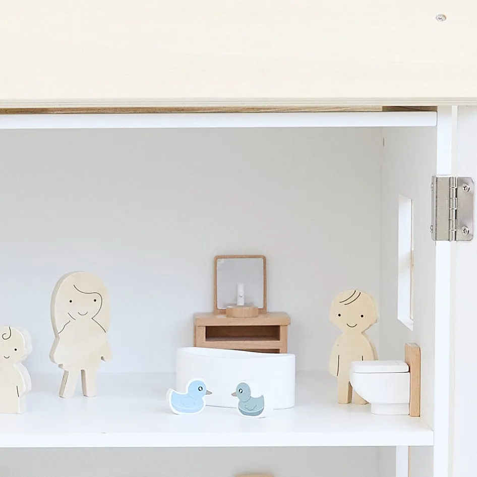 ELSA Doll House with Furniture & Doll Family Set