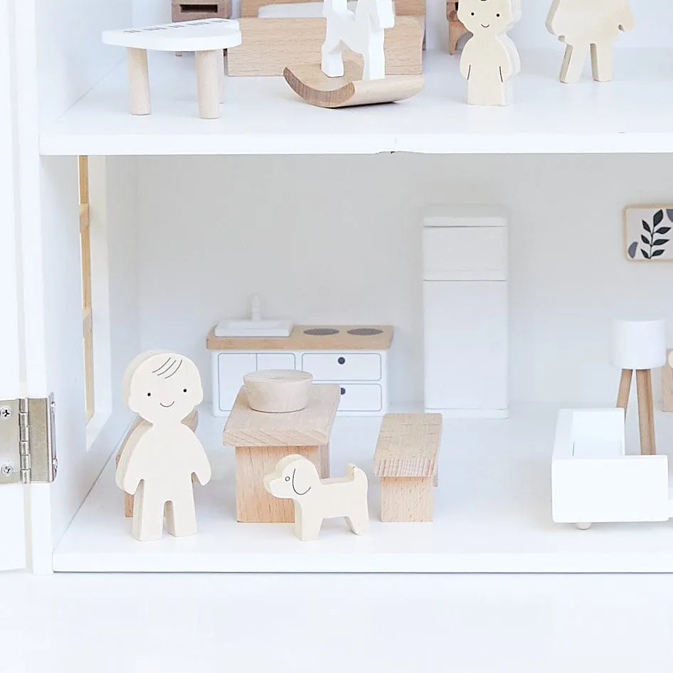 ELSA Doll House with Furniture & Doll Family Set