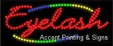 Eyelash LED Sign (High Impact, Energy Efficient)