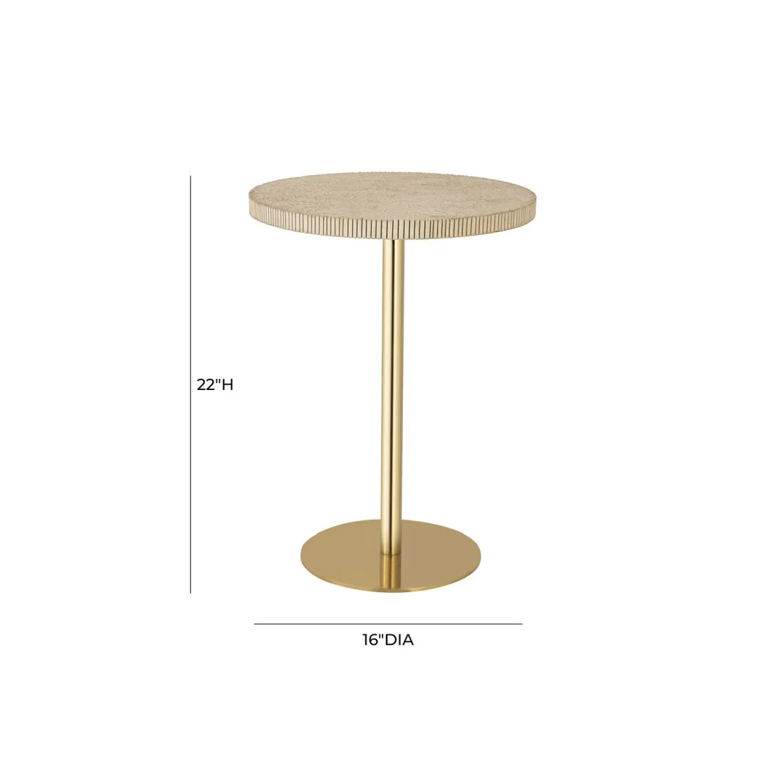 Fiona Marble Side Table