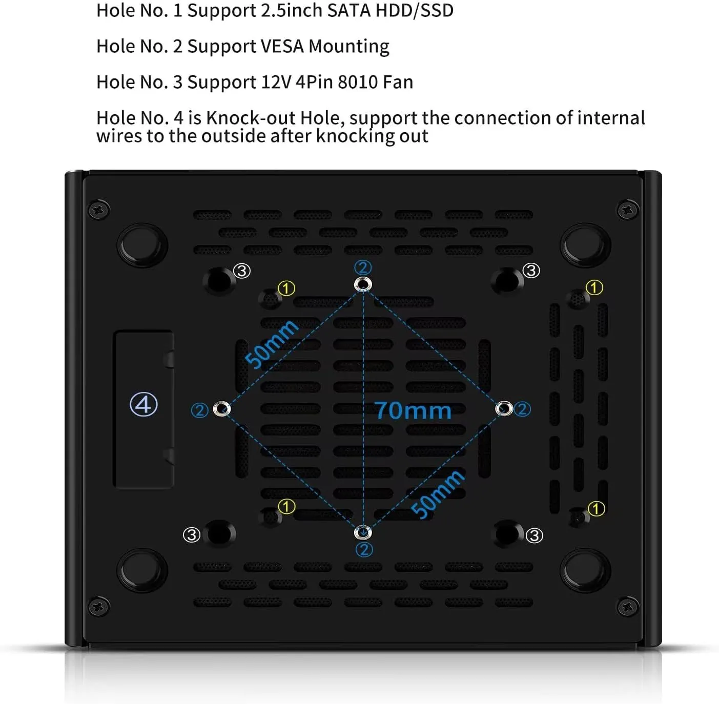 Firewall Mini PC I3 N355 (Up to 3.9Ghz), Fanless Network Appliance with 4 X 2.5Gbe I226-V, Win/Opnsense