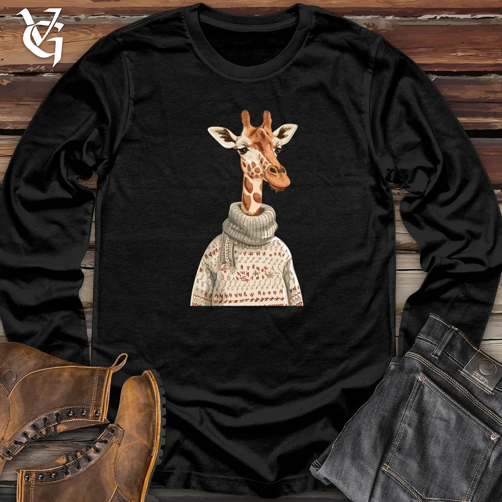Giraffe Cozy Sweater Long Sleeve