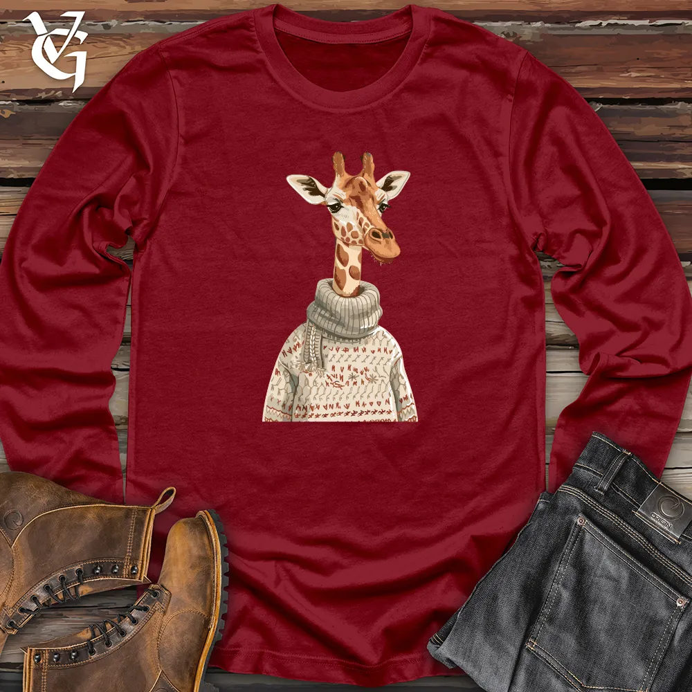 Giraffe Cozy Sweater Long Sleeve