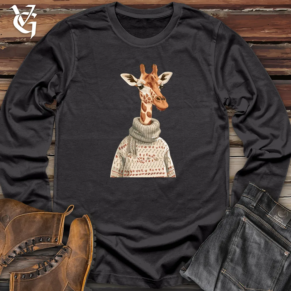 Giraffe Cozy Sweater Long Sleeve
