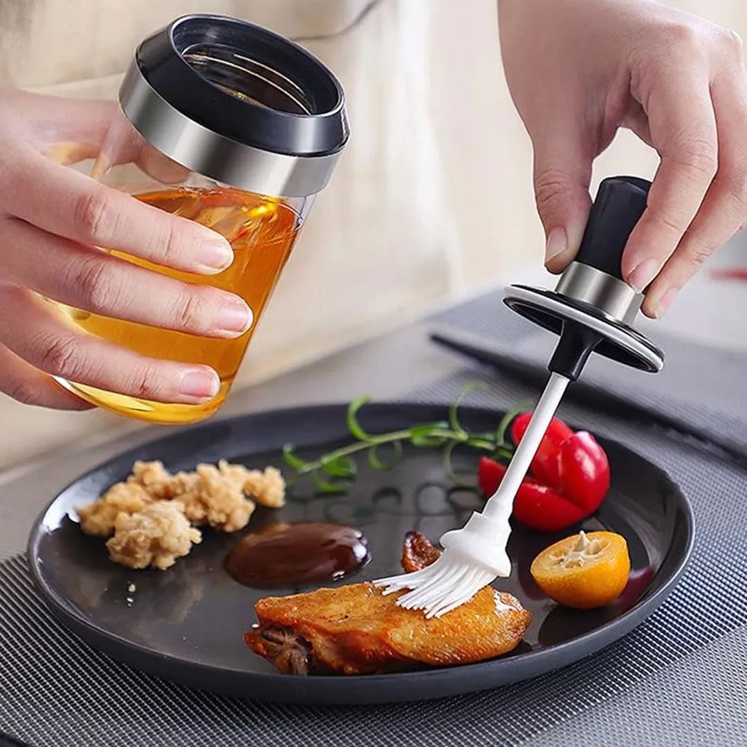 Glass Seasoning Brush, Spoon Bottle