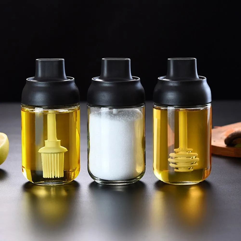 Glass Seasoning Brush, Spoon Bottle