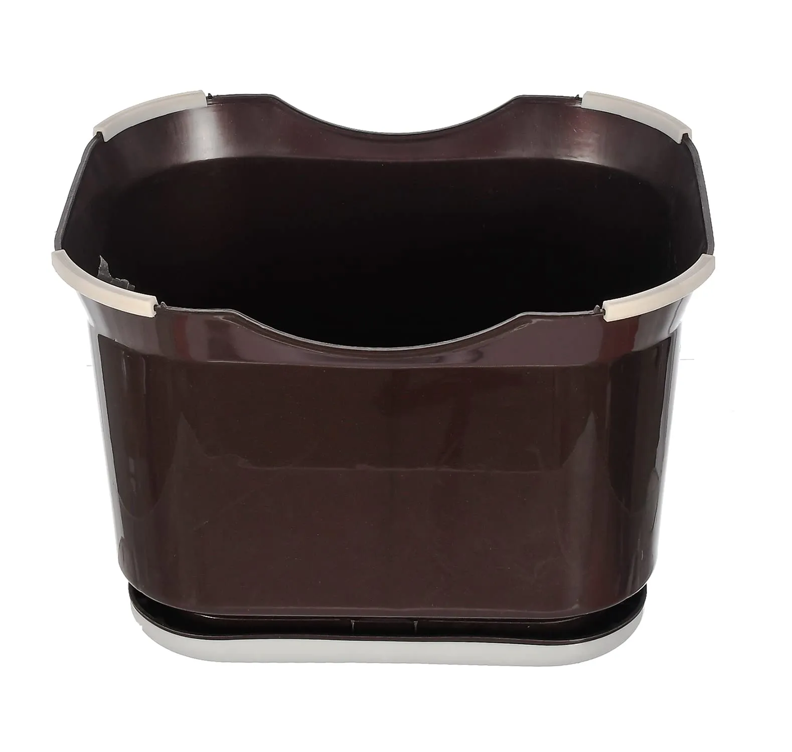 Heart Home Kuber Industries Kuber Industries Ultra 10 Anti-Slip Plastic Stool for Bathroom, Kitchen, Bedroom, Toy Room&Living Room (Brown)-46Hh0142, Standard