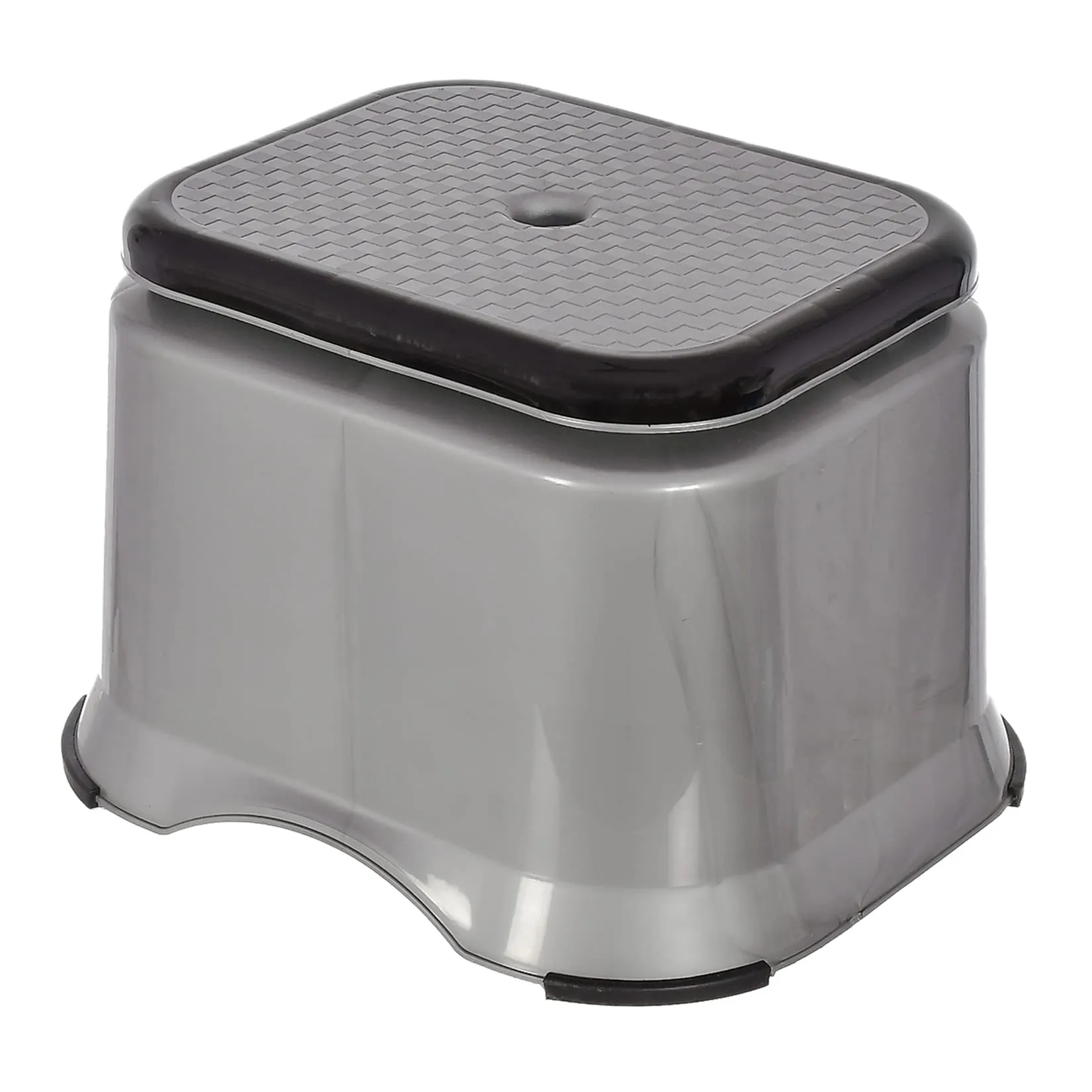 Heart Home Ultra 10 Anti-Slip Plastic Stool for Bathroom, Kitchen, Bedroom, Toy Room and Living Room (Grey)-46HH0146, Standard