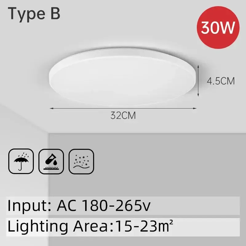 Housing Led Ceiling Lamp Home Ultra Bright for Living Room Dimmable LED Panel Lamp for Bedroom Kitchen Corridor Ceil Lighting