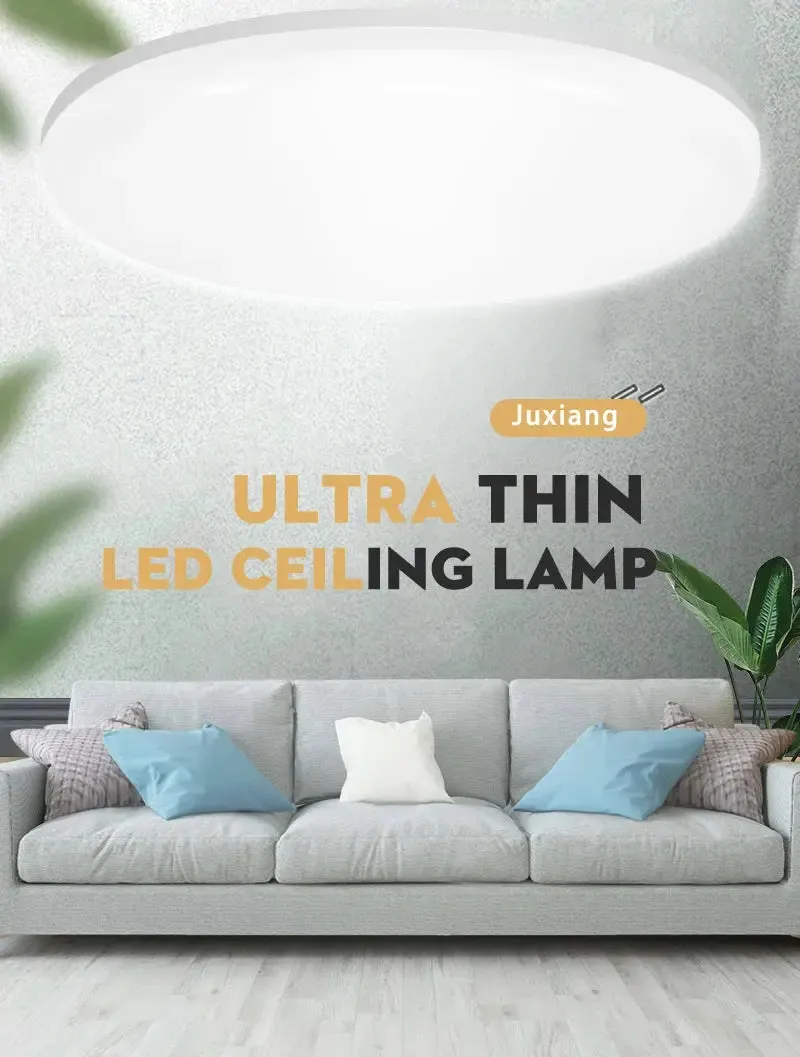 Housing Led Ceiling Lamp Home Ultra Bright for Living Room Dimmable LED Panel Lamp for Bedroom Kitchen Corridor Ceil Lighting