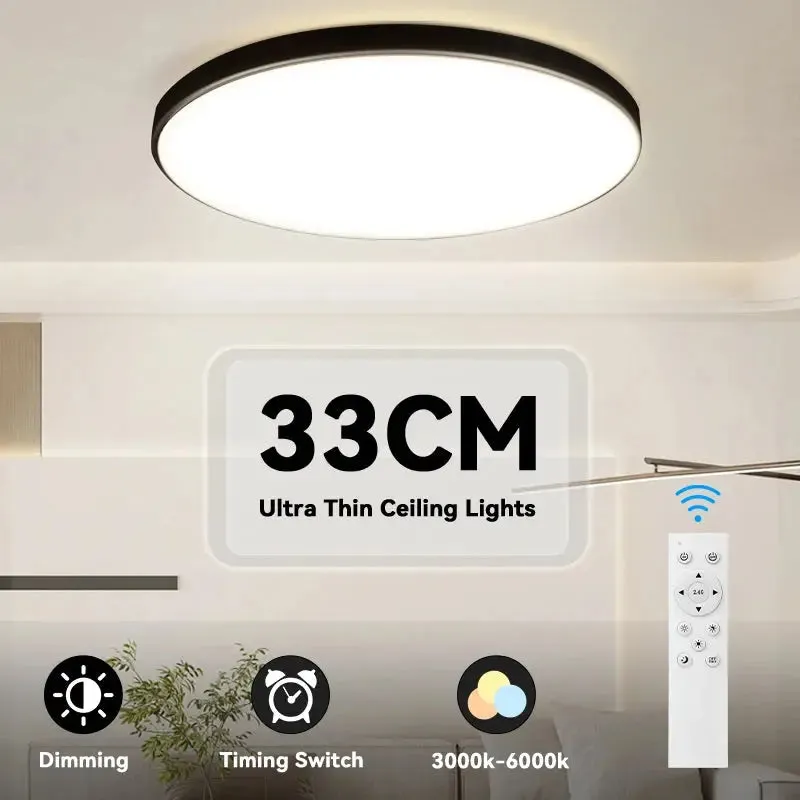 Housing Led Ceiling Lamp Home Ultra Bright for Living Room Dimmable LED Panel Lamp for Bedroom Kitchen Corridor Ceil Lighting