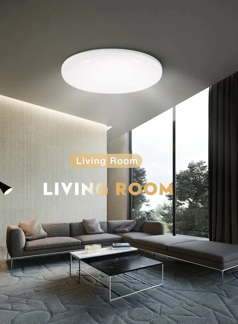 Housing Led Ceiling Lamp Home Ultra Bright for Living Room Dimmable LED Panel Lamp for Bedroom Kitchen Corridor Ceil Lighting