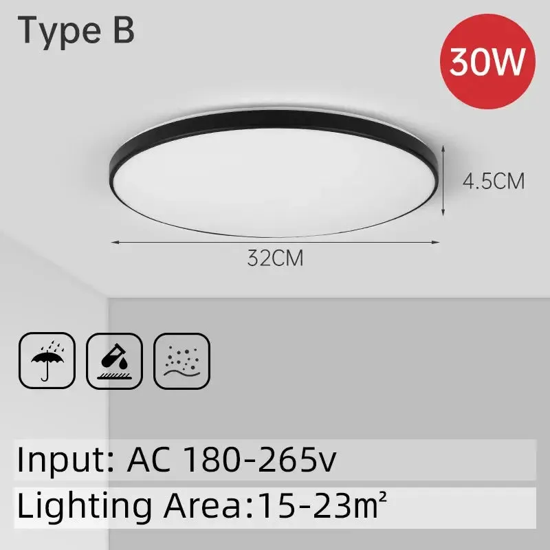 Housing Led Ceiling Lamp Home Ultra Bright for Living Room Dimmable LED Panel Lamp for Bedroom Kitchen Corridor Ceil Lighting