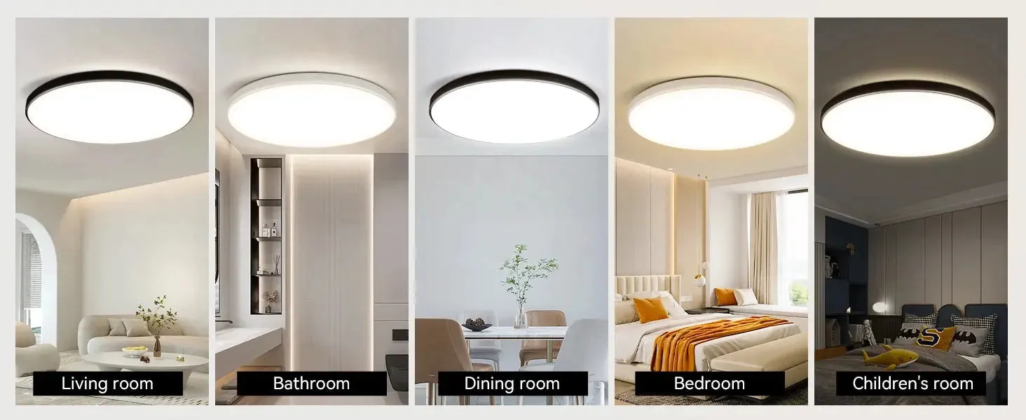 Housing Led Ceiling Lamp Home Ultra Bright for Living Room Dimmable LED Panel Lamp for Bedroom Kitchen Corridor Ceil Lighting