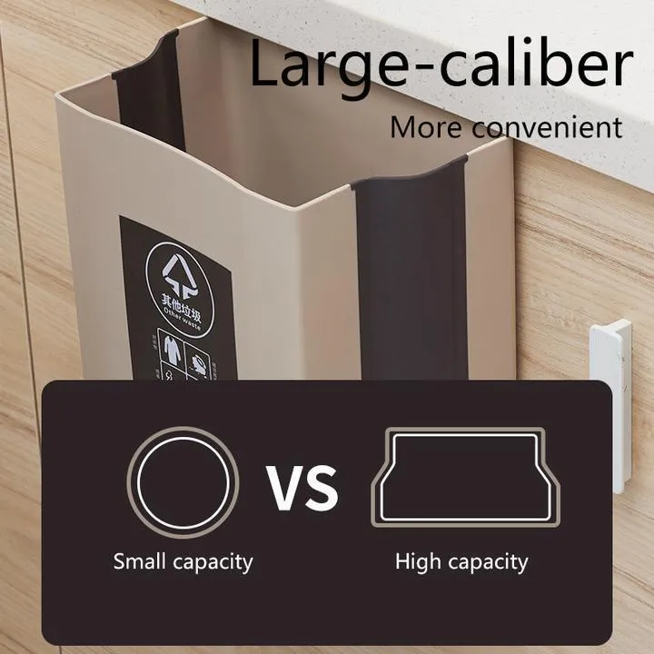 Kitchen Space-Saving Foldable Hanging Garbage Bin