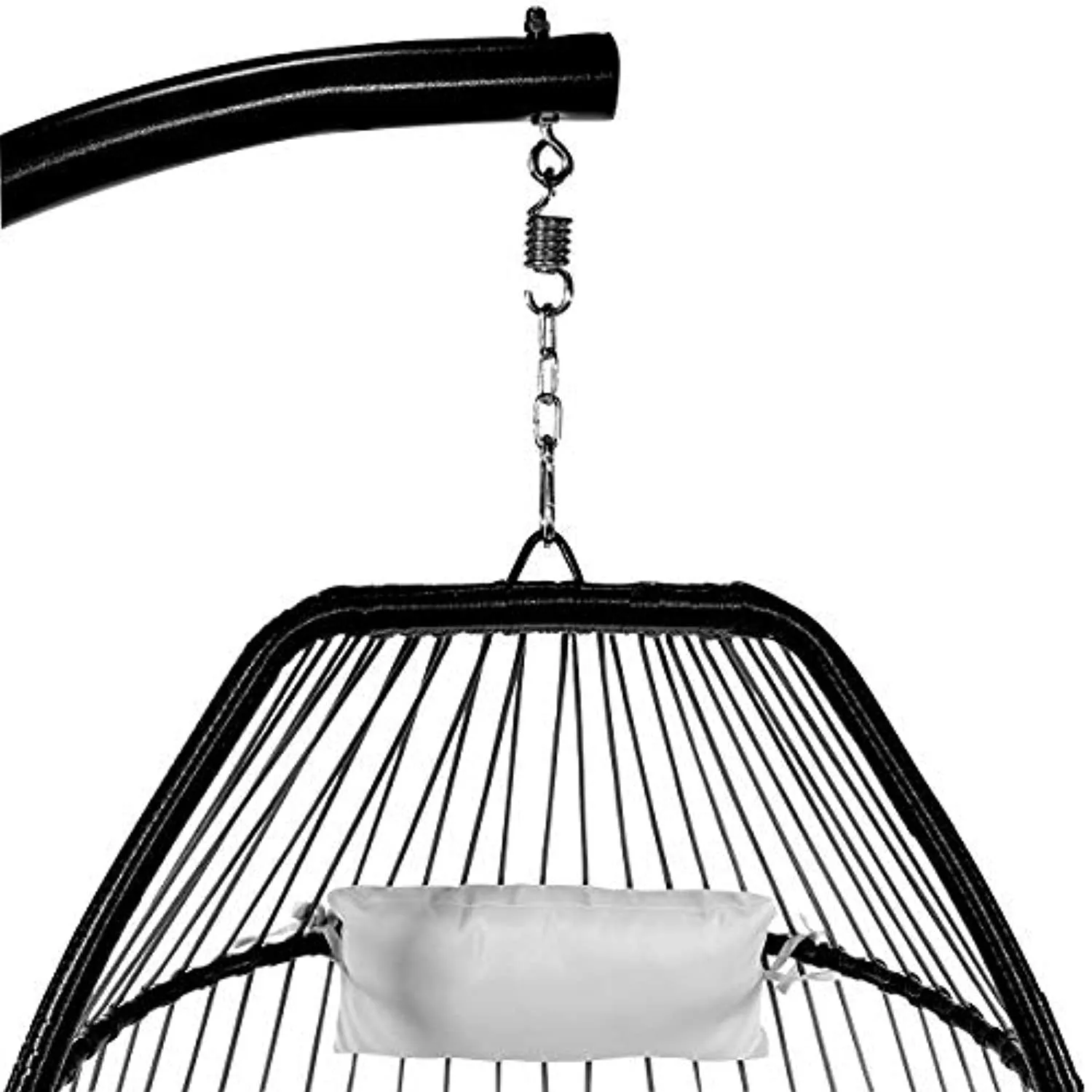 Luxury Wicker Hanging Chair - Swing Patio Egg Chair UV Resistant