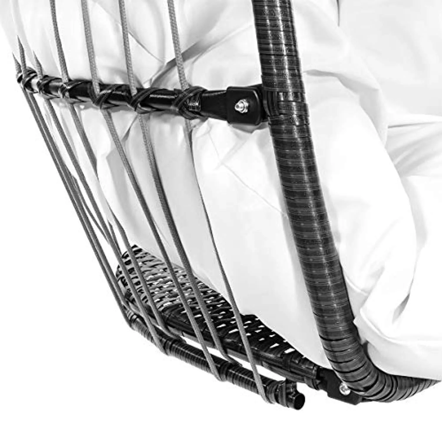 Luxury Wicker Hanging Chair - Swing Patio Egg Chair UV Resistant