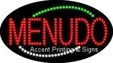 Menudo Flashing & Animated LED Sign (High Impact, Energy Efficient)