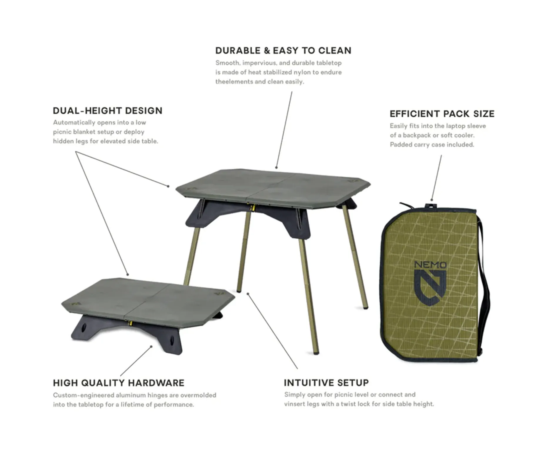Moonlander™ Dual-Height Table