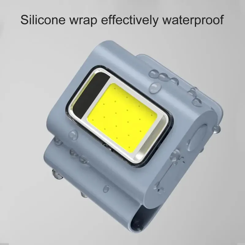 Multifunctional LED Portable Light With Magnetic Charging Light Clothes Clip Running Light Silicone Work Strong Light Headlamp