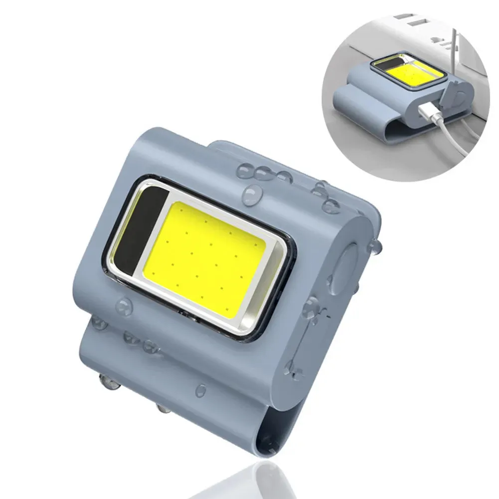 Multifunctional LED Portable Light With Magnetic Charging Light Clothes Clip Running Light Silicone Work Strong Light Headlamp