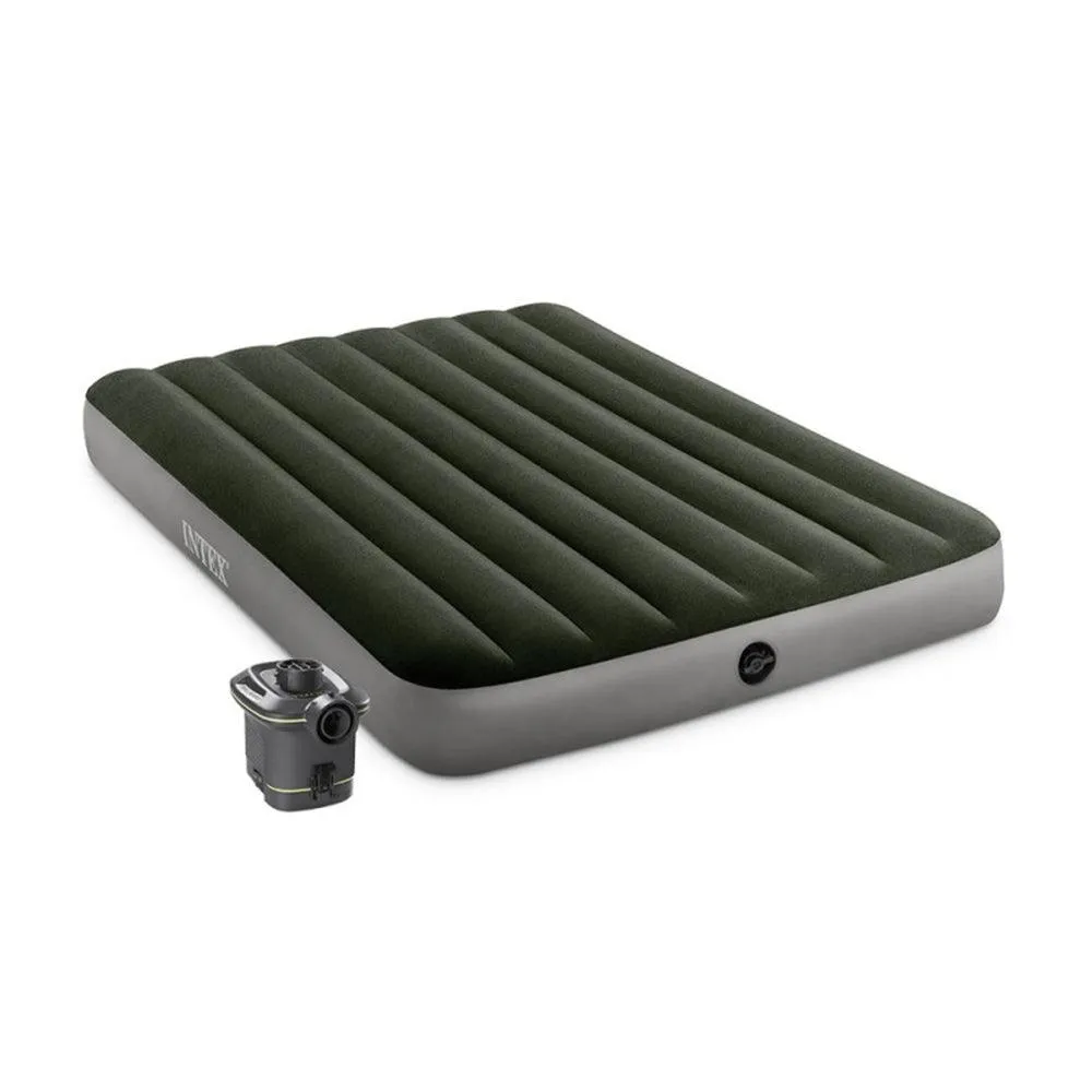(NET) Intex Dura Beam Prestige Airbed W Battery Pump / 64778