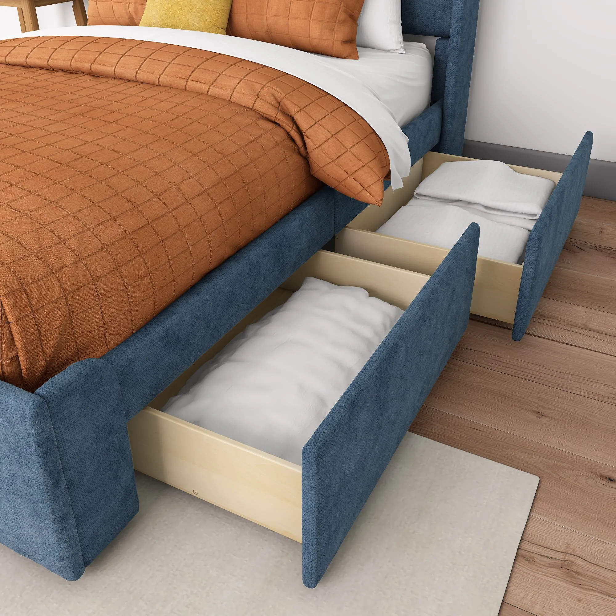 Nicholas Upholstered Full Bed With Storage